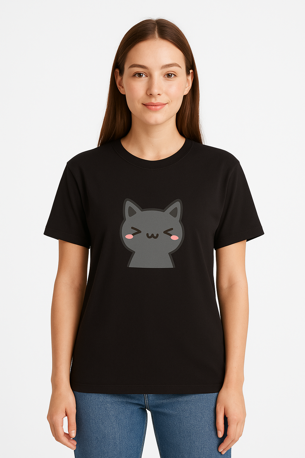 Unisex Cute Cat T-Shirt