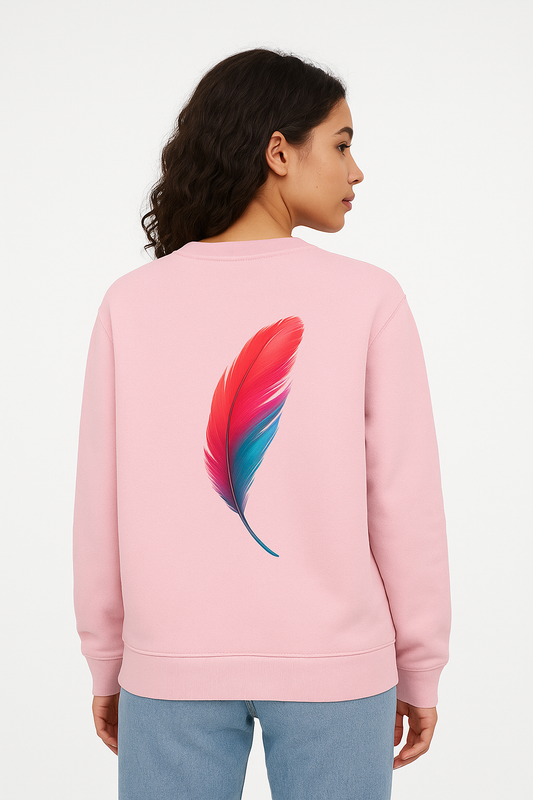 Unisex Coloured Feather Sweatshirt