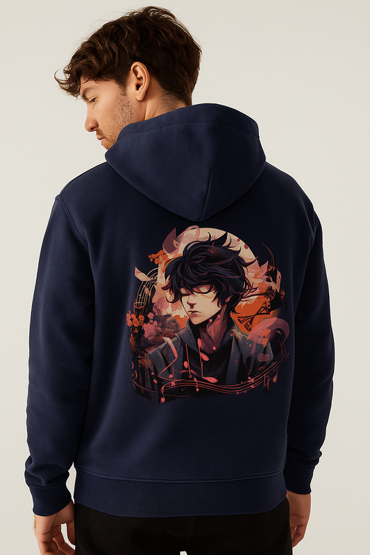 Cool Anime Print Oversized Hoodie