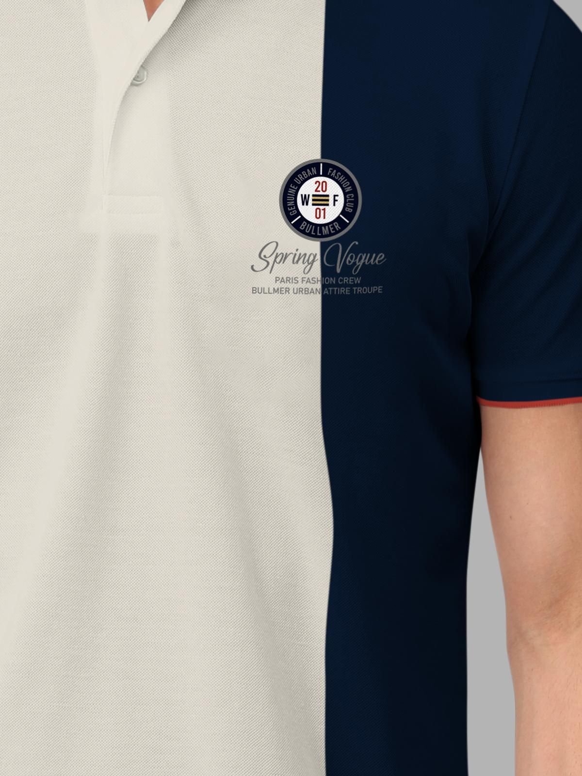 ColorblockHalf Sleeve Polo Collar T-Shirt for Men's